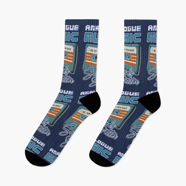 Item preview, Retro Music : Cassette Tape - Analogue Music Sounds Better - 80s Pop Rock New Wave (Cyan Blue) designed and sold by RetroTeeStudio.