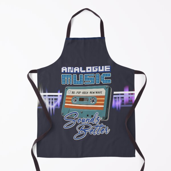 Item preview, Retro Music : Cassette Tape - Analogue Music Sounds Better - 80s Pop Rock New Wave (Cyan Blue) designed and sold by RetroTeeStudio.