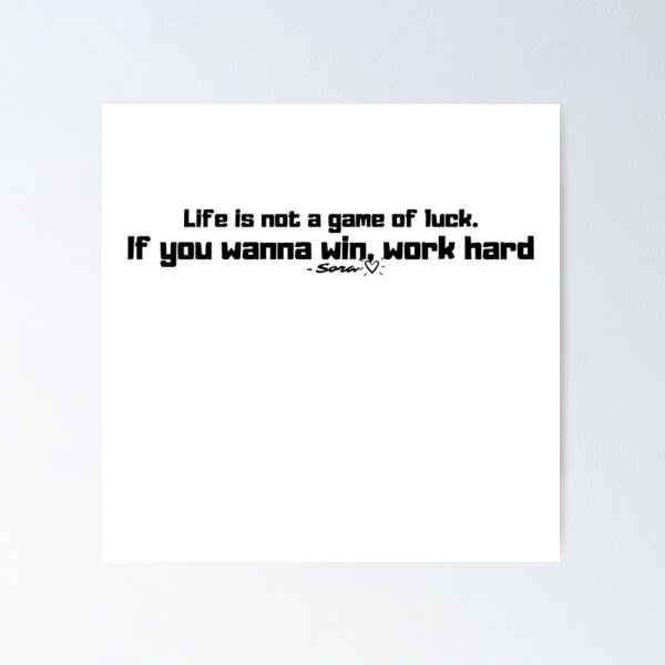 Life is a difficult game. You can win it - Quote