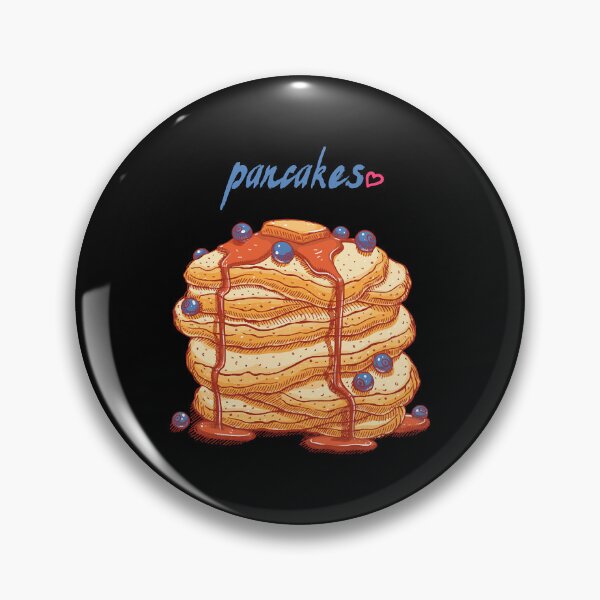 Item preview, blueberries pancakes hand drawn  designed and sold by SherriK2360808.