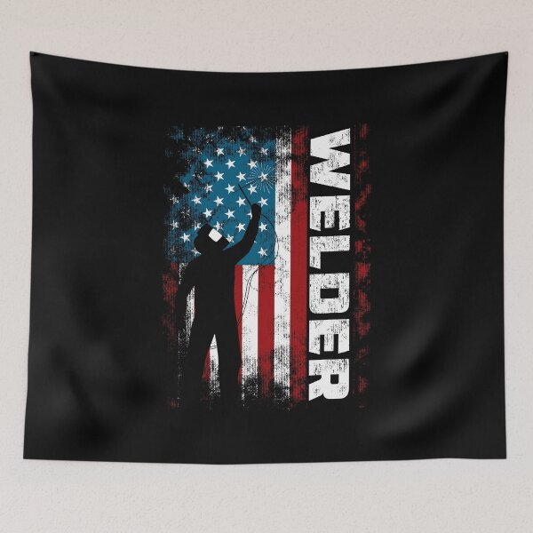 Item preview, American Welder Flag 4th of July Patriotic Welding designed and sold by abulfaruque.