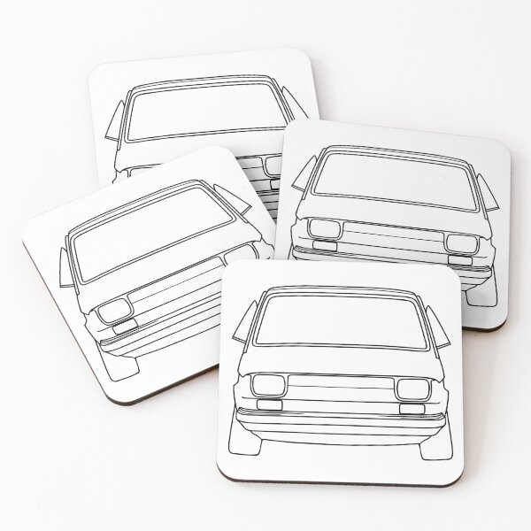 Artikelvorschau, Fiat 126P Polski Fiat schwarze Linien entworfen und verkauft von EdimDesign.