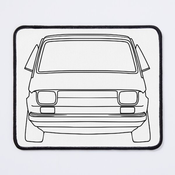 Item preview, Fiat 126P Polski Fiat black lines designed and sold by EdimDesign.