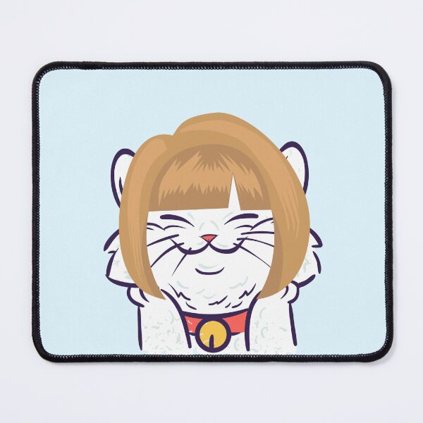 Item preview, Funny Cute Cat With A Wig / Sweet White Cat With A Blonde Wig designed and sold by haRexia.