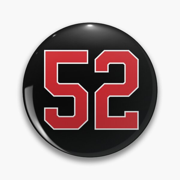 Item preview, Sports Number 52, red black color lucky sport fifty two designed and sold by ArtIsParty.