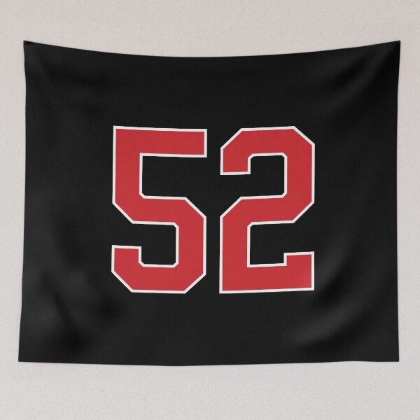 Item preview, Sports Number 52, red black color lucky sport fifty two designed and sold by ArtIsParty.