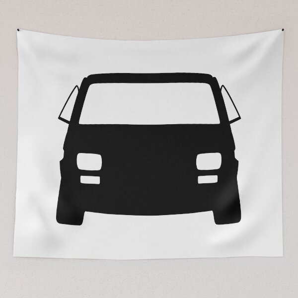 Artikelvorschau, Fiat 126P Polski Fiat schwarze Silhouette entworfen und verkauft von EdimDesign.