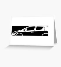 Car silhouette for mk4, 2012-2018 Greeting Card