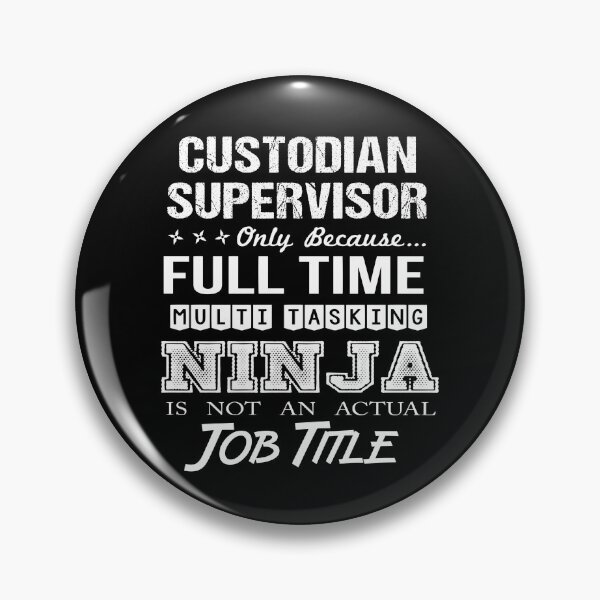 Item preview, Custodian Supervisor T Shirt - Multitasking Ninja Job Gift Item Tee designed and sold by watkinsmat.