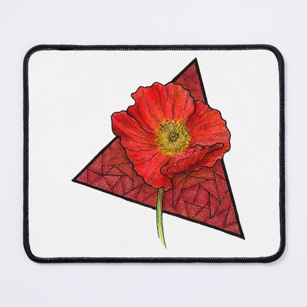 Item preview, Poppin' Red Poppy Triangle designed and sold by Art by Sylph.