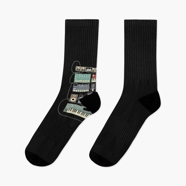 Artikelvorschau, Elektronischer Musiker Synthesizer und Drum Machine Dj Classic T-Shirt entworfen und verkauft von AlexaStubos.