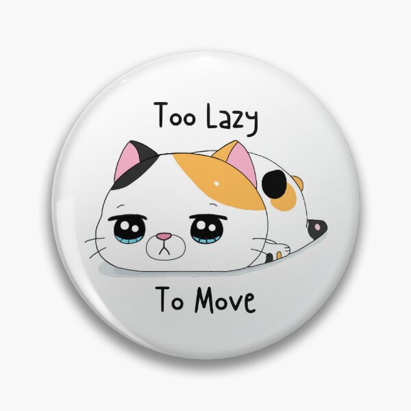 Item preview, Too Lazy To Move Cute Calico Cat designed and sold by quinellie.