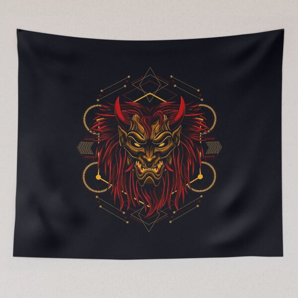 Item preview, Artistic Onimask Samurai Devil - unique design designed and sold by Froyd Wess.