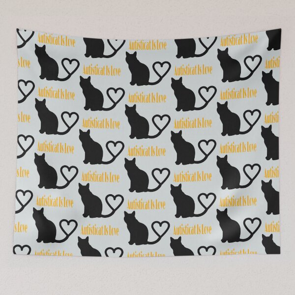 Item preview, Autisticat Is Love Cute Cat s    designed and sold by LauerTeresa75.