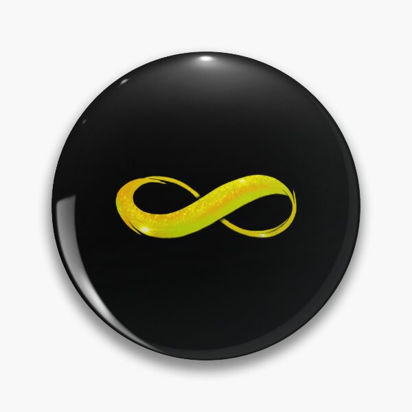Item preview, Golden Yellow INFINITY Symbol  Neurodiversity Autism ADHD Acceptance  Sparkle Effect designed and sold by LauerTeresa75.