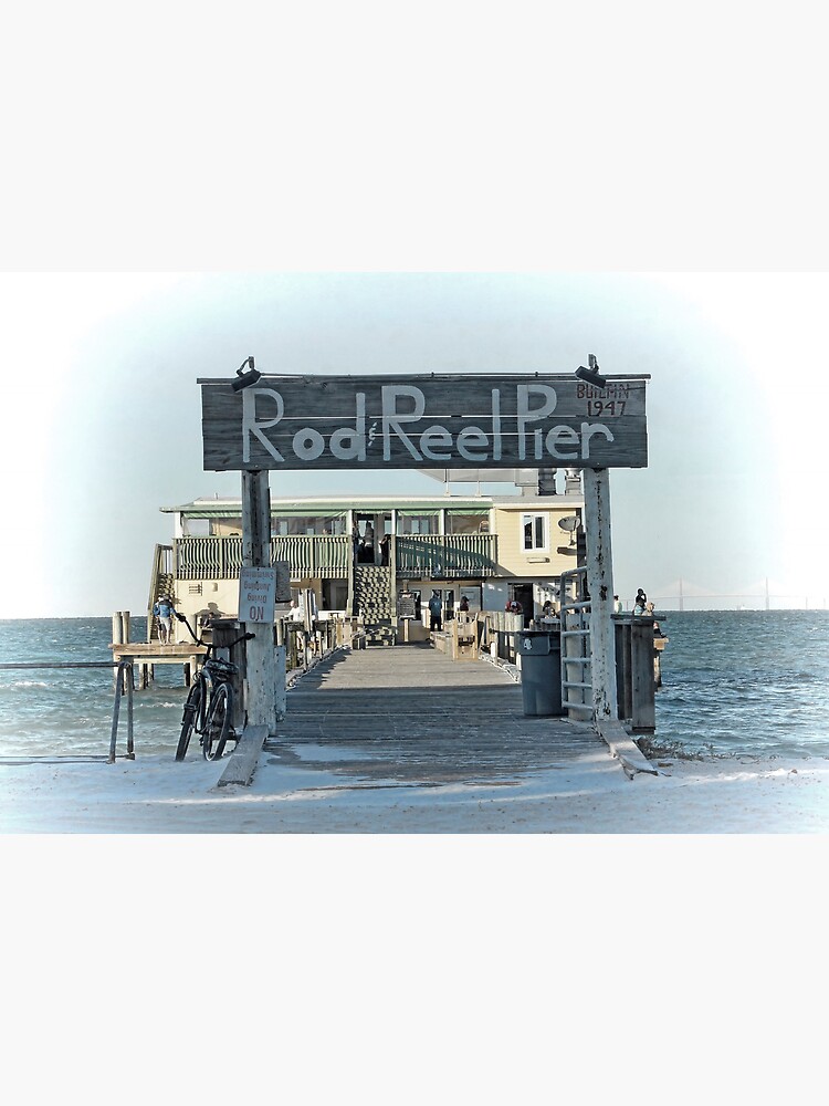 The Rod And Reel Pier  Art Board Print for Sale by