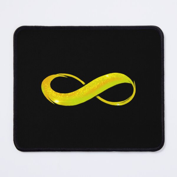 Item preview, Golden Yellow INFINITY Symbol  Neurodiversity Autism ADHD Acceptance  Sparkle Effect designed and sold by LauerTeresa75.