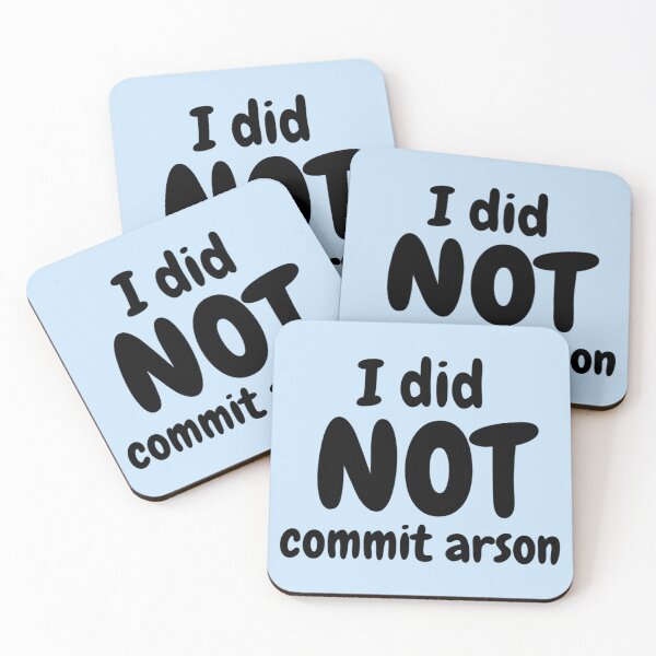Item preview, I Did Not Commit Arson designed and sold by Kangaroshop.