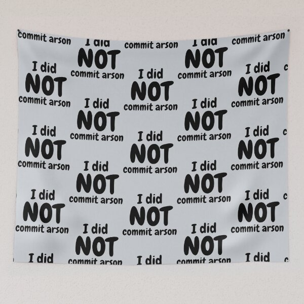Item preview, I Did Not Commit Arson designed and sold by Kangaroshop.
