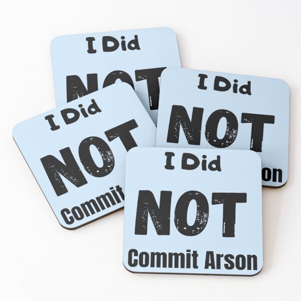 Item preview, I Did Not Commit Arson designed and sold by Kangaroshop.
