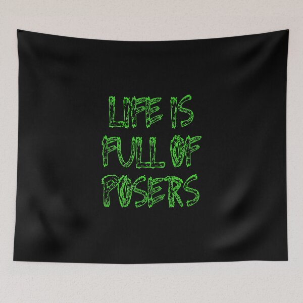 Item preview, Life Is Full Of Posers Sticker designed and sold by rikazr6sr1.