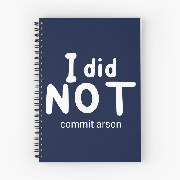 Item preview, I Did Not Commit Arson designed and sold by Kangaroshop.