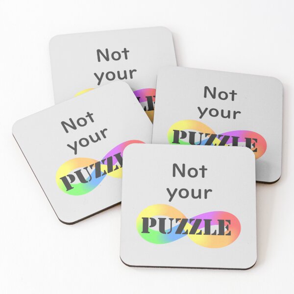 Item preview, Not your puzzle! ActuallyAutistic   designed and sold by LauerTeresa75.
