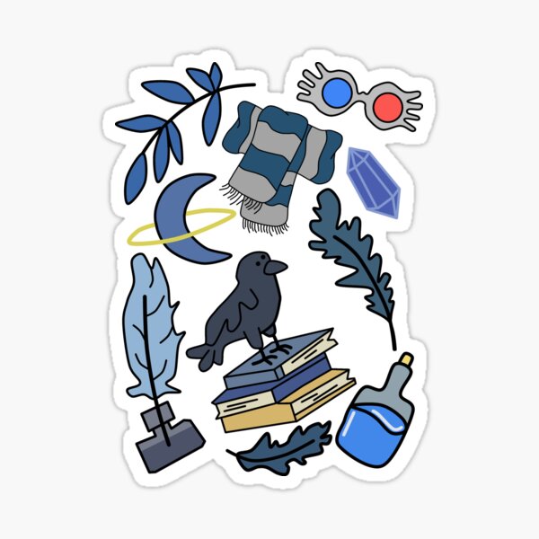 HP Ravenclaw Know It All Sticker - Colors & Cocktails