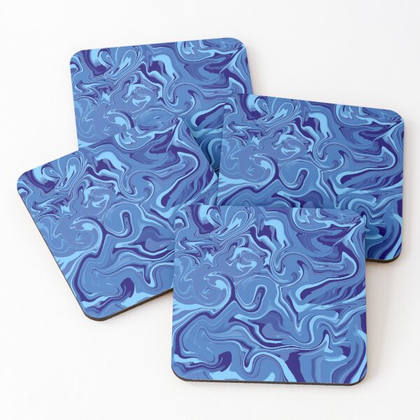 Item preview, Ocean Aquatic Dark Blue Swirled Mix Of Navy Minimalistic Colors designed and sold by Barolina.