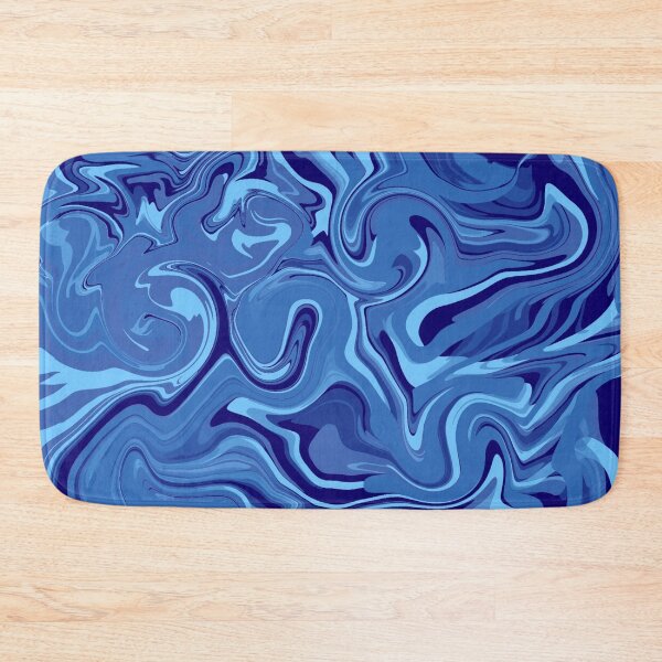 Item preview, Ocean Aquatic Dark Blue Swirled Mix Of Navy Minimalistic Colors designed and sold by Barolina.