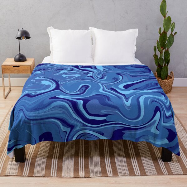 Item preview, Ocean Aquatic Dark Blue Swirled Mix Of Navy Minimalistic Colors designed and sold by Barolina.