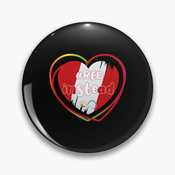Item preview, RedInstead Red Instead autism spectrum _amp_ autistic peoples   designed and sold by LauerTeresa75.