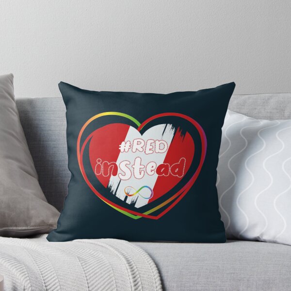 Item preview, RedInstead Red Instead autism spectrum _amp_ autistic peoples   designed and sold by LauerTeresa75.