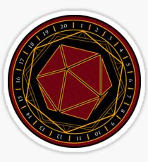 Zwanzig Seiten des Schicksals Sticker