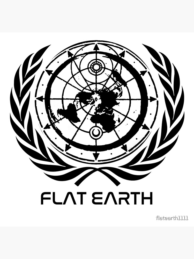 "AMAZING Flat Earth Designs Flat Earth MAP UPDATED 2017 LOGO