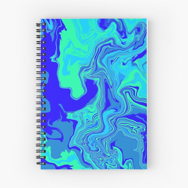 Item preview, Sea Water Light Blue Swirled Mix Of Neon Minimalistic Colors designed and sold by Barolina.