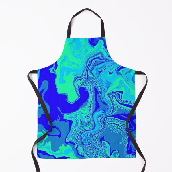 Item preview, Sea Water Light Blue Swirled Mix Of Neon Minimalistic Colors designed and sold by Barolina.