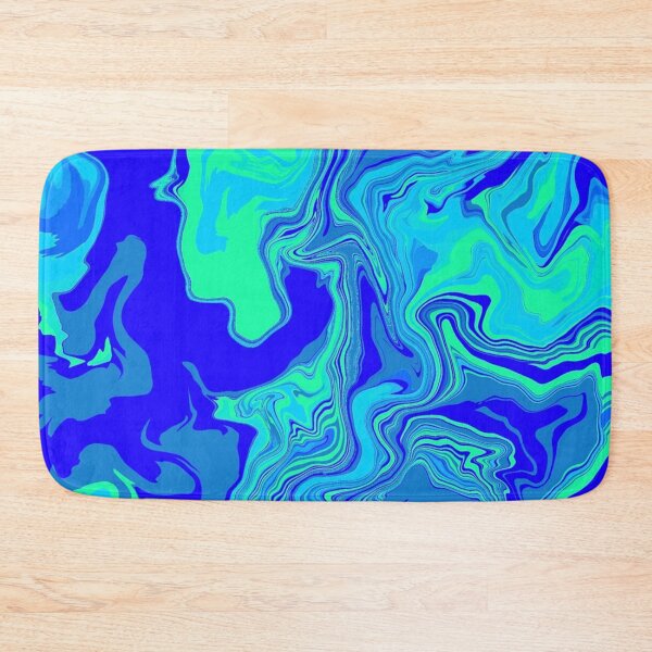 Item preview, Sea Water Light Blue Swirled Mix Of Neon Minimalistic Colors designed and sold by Barolina.
