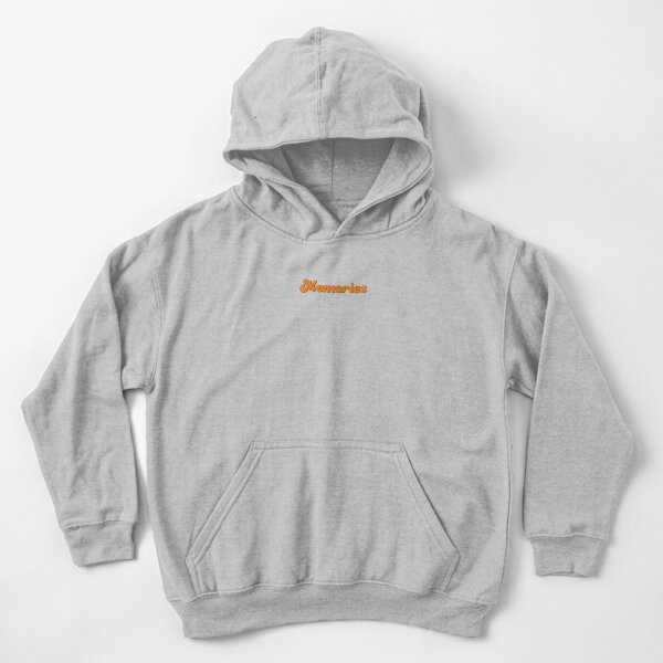 Orange Embroidered Box Logo Hoodie