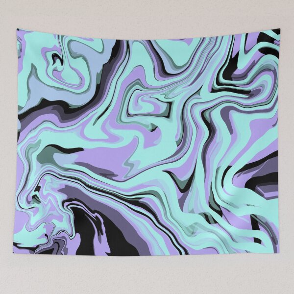 Item preview, Pastel Blue And Purplpe Swirled Mix Of Minimalistic Colors designed and sold by Barolina.