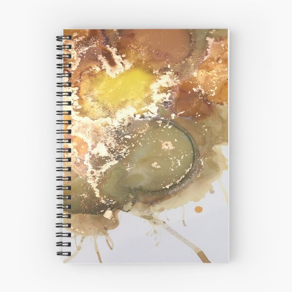 Item preview, Liquid Gold Metallic Lustres Alcohol Ink Modern Abstract Art designed and sold by Jenie Yolland.