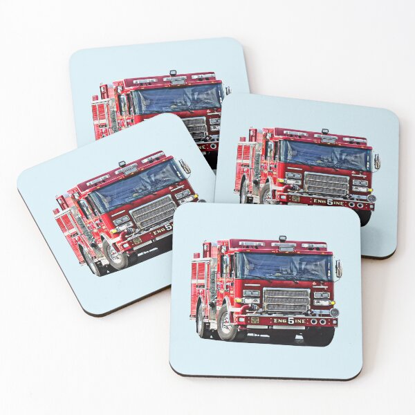 Item preview, Fire Engine Turning the Corner designed and sold by Susan Savad.