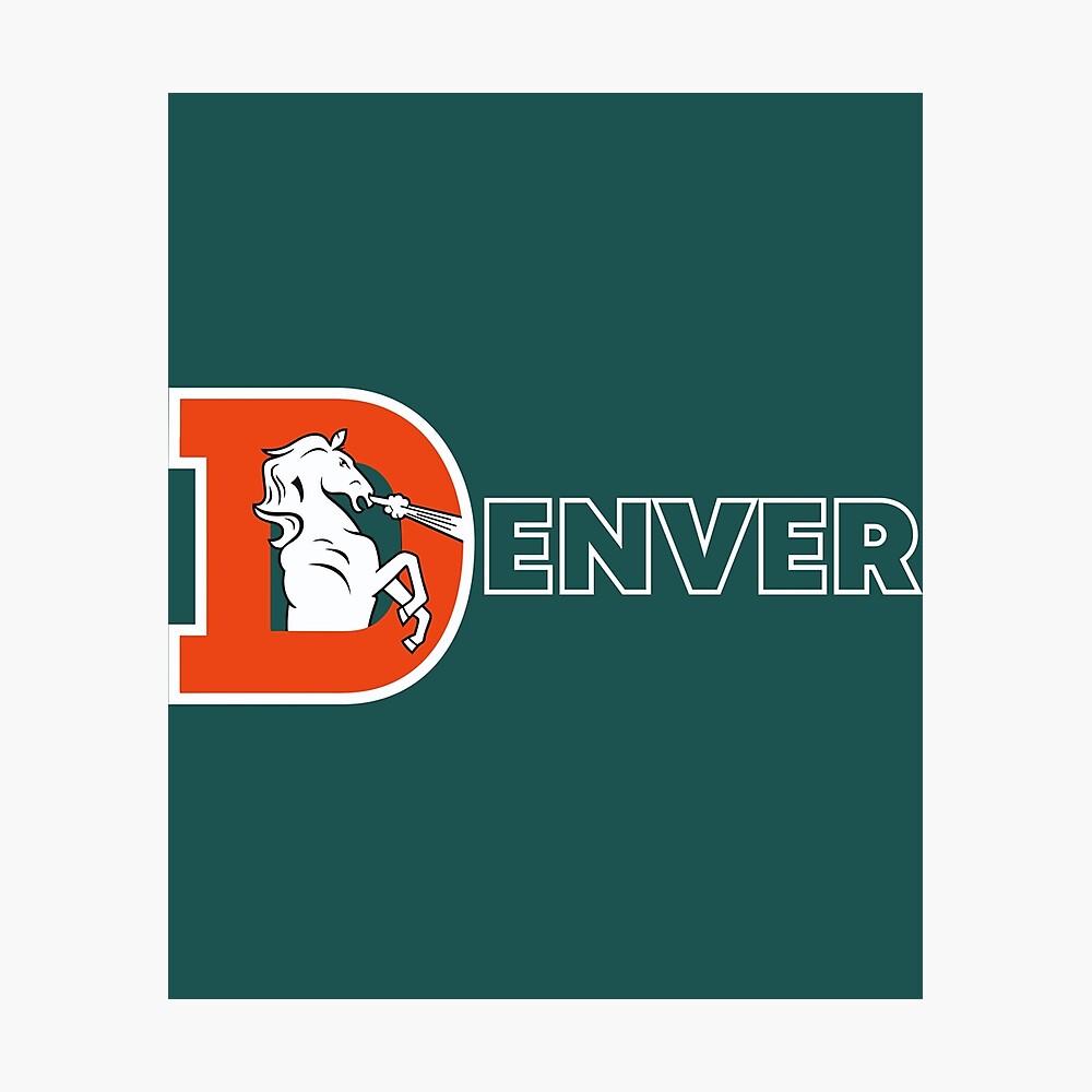 Denver Broncos Old Style New Horse D Logo