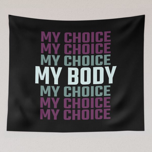 Item preview, My Body My Choice No Forced Vaccines Anti-Vax Funny Vintage Tee designed and sold by AnnabellParker.
