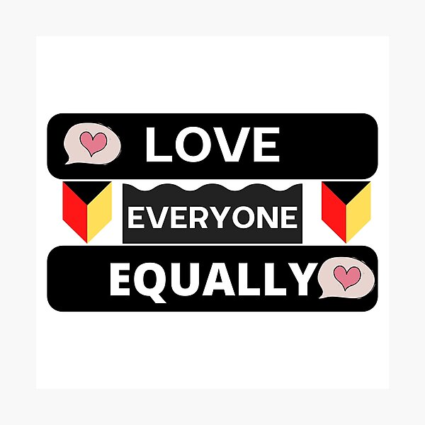Item preview, love everyone equally designed and sold by Trendy Design.