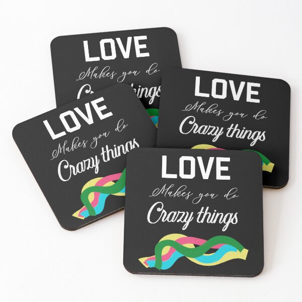 Item preview, LOVE MAKES YOU DO CRAZY THINGS designed and sold by ZubiyaArt.