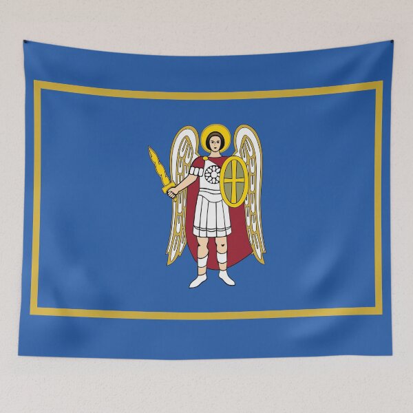 Artikelvorschau, Flagge von Kiew, Ukraine entworfen und verkauft von Freihalt.