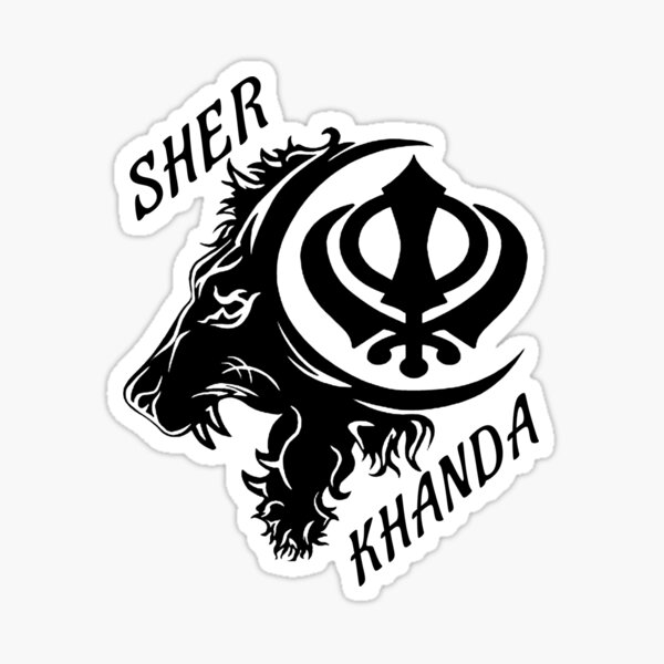 khanda car sticker