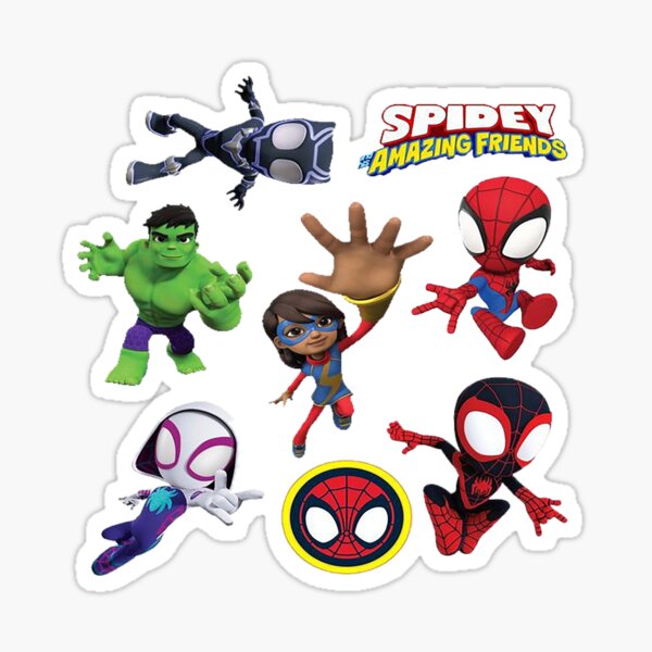 Spidey And His Amazing Friends Sticker for Sale by Vegas Cara