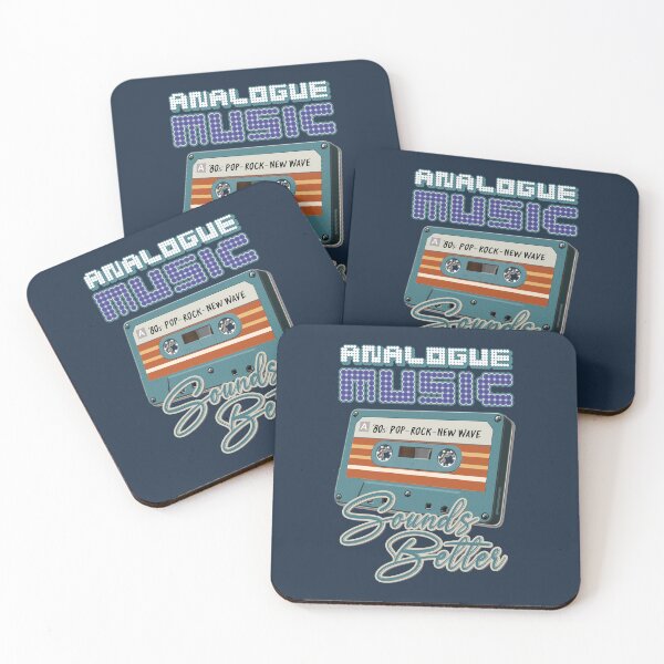 Item preview, Retro Music : Cassette Tape - Analogue Music Sounds Better - 80s Pop Rock New Wave (Cyan) designed and sold by RetroTeeStudio.